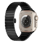 Bracelet de montre en alliage de titane à une perle avec fermoir papillon, pour Apple Watch 46 mm / 49 mm / 45 mm / 44 mm