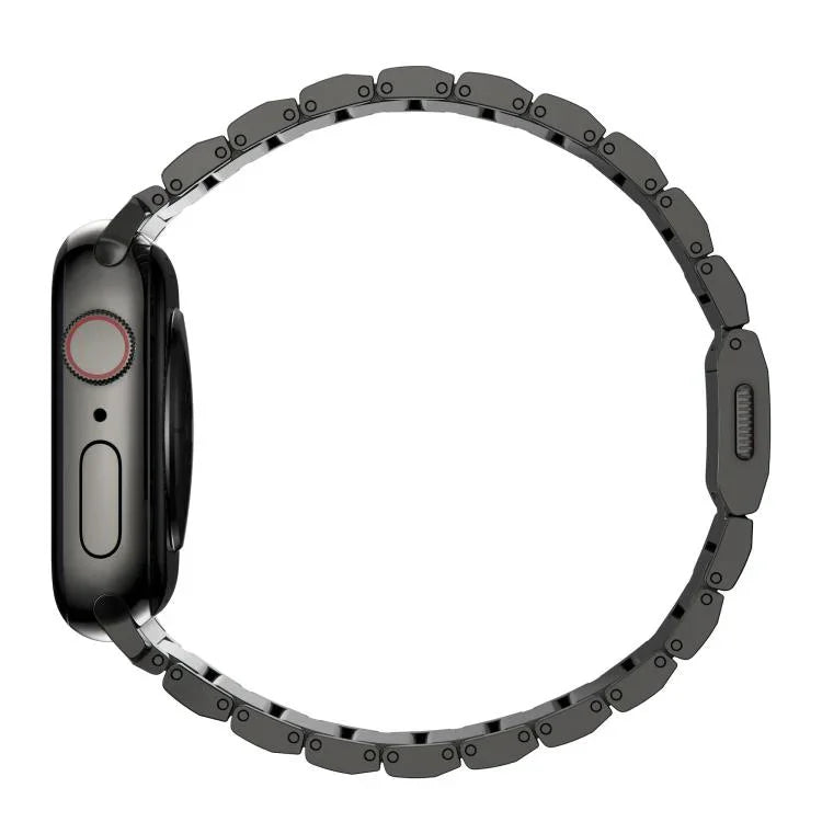 Norman Clasp One-Bead Stainless Steel Watch Band, For Apple Watch 46mm / 49mm / 45mm / 44mm