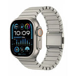 Bracelet de montre en titane pur avec boucle Norman en bambou, pour Apple Watch 46 mm / 49 mm / 45 mm / 44 mm