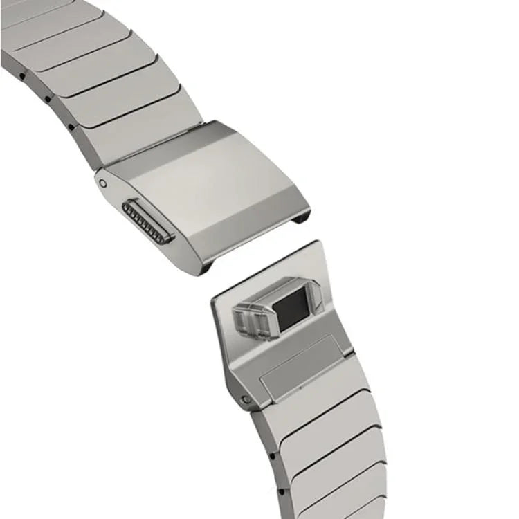 Bracelet de montre en titane pur avec boucle Norman en bambou, pour Apple Watch 46 mm / 49 mm / 45 mm / 44 mm
