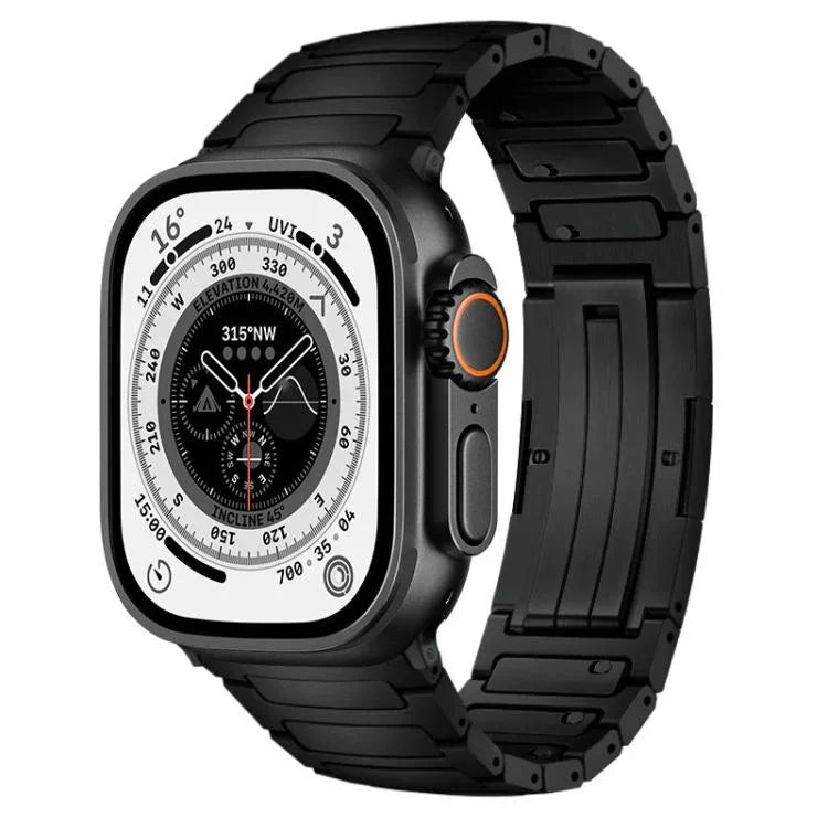 Bracelet de montre intégré en alliage de titane à dégagement rapide en forme de I, pour Apple Watch 46 mm / 49 mm / 45 mm / 44 mm