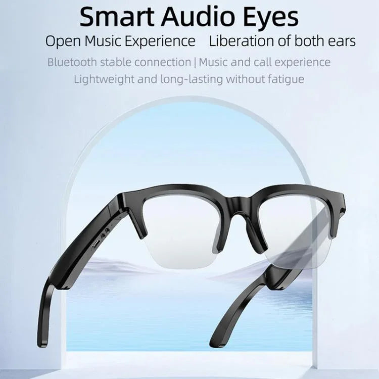 Lunettes audio Bluetooth intelligentes E60 avec réduction de bruit ENC, E60 (noir), E60 (transparent)