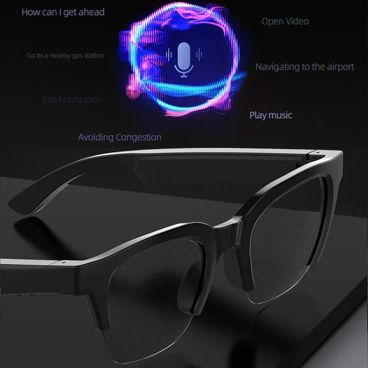 Lunettes audio Bluetooth intelligentes E60 avec réduction de bruit ENC, E60 (noir), E60 (transparent)