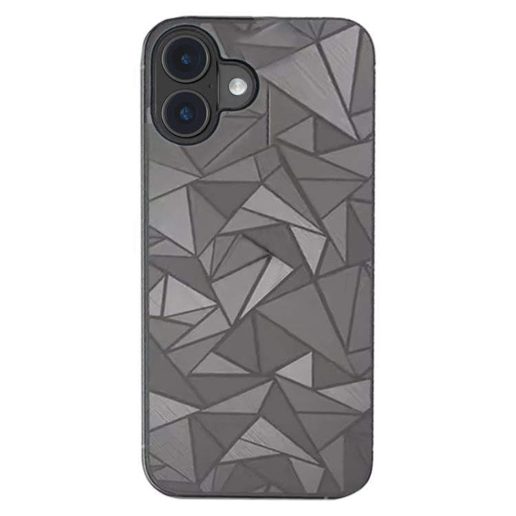 Autocollant à motif de losanges Film arrière givré pour téléphone, pour iPhone 16, pour iPhone 14