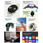 Montre connectée Zeblaze Btalk 3 GPS avec écran HD AMOLED de 1,43 pouce, compatible avec les appels Bluetooth.