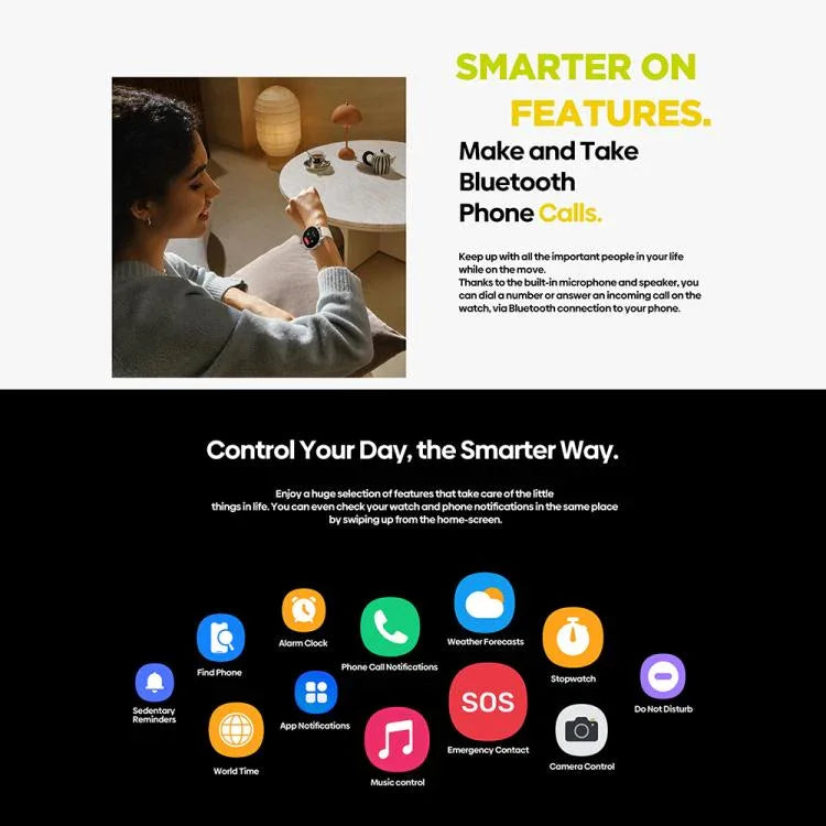 Montre connectée Zeblaze Btalk 3 GPS avec écran HD AMOLED de 1,43 pouce, compatible avec les appels Bluetooth.