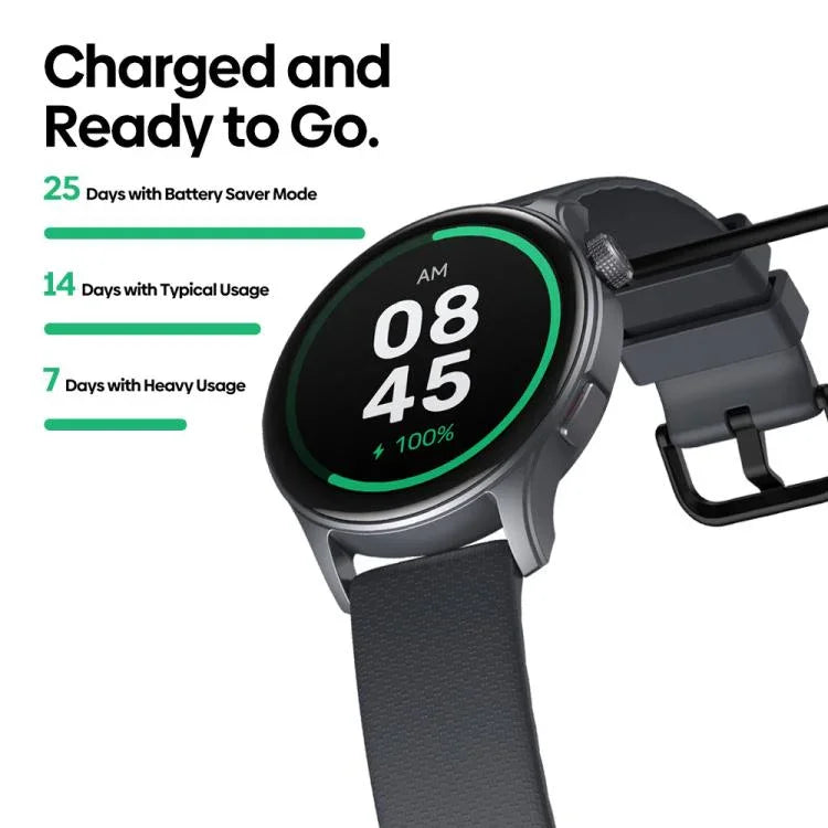 Montre connectée Zeblaze Btalk 3 GPS avec écran HD AMOLED de 1,43 pouce, compatible avec les appels Bluetooth.