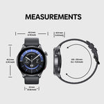 Montre connectée Zeblaze Btalk 3 GPS avec écran HD AMOLED de 1,43 pouce, compatible avec les appels Bluetooth.