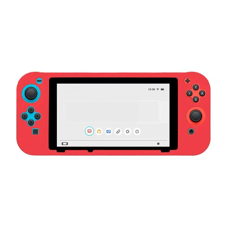 Étui de protection intégral en silicone uni pour console de jeux Nintendo Switch