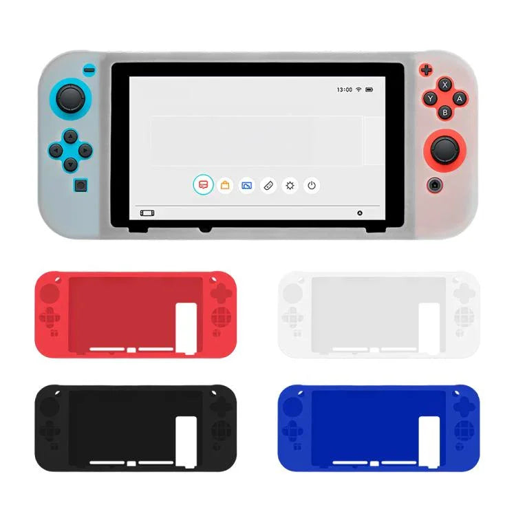 Étui de protection intégral en silicone uni pour console de jeux Nintendo Switch