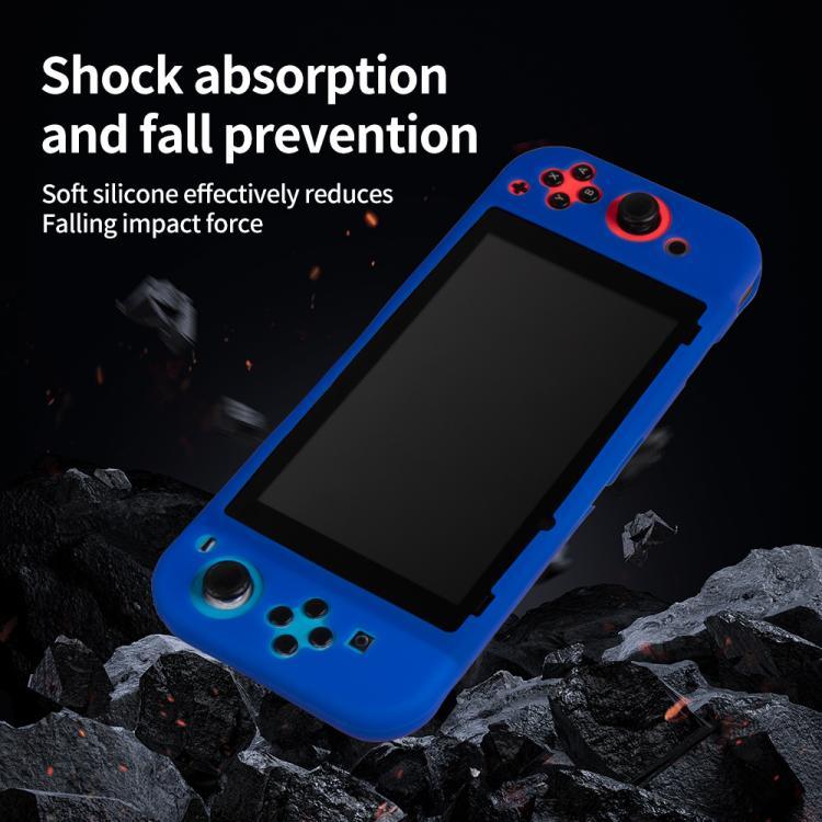 Étui de protection intégral en silicone uni pour console de jeux Nintendo Switch