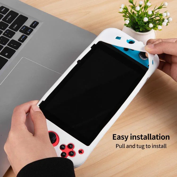 Étui de protection intégral en silicone uni pour console de jeux Nintendo Switch