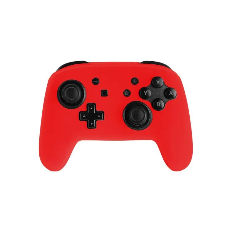 Poignée de jeu avec housse de protection en silicone couleur unie pour Nintendo Switch Pro