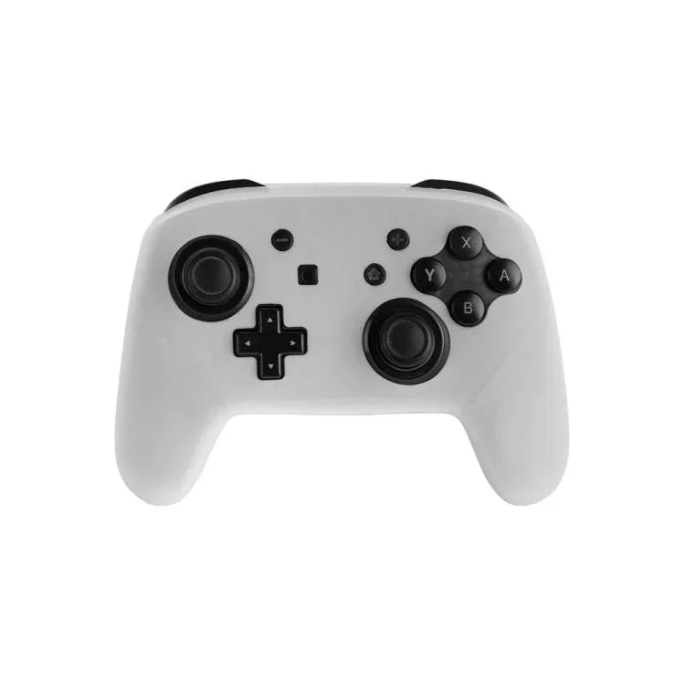 Poignée de jeu avec housse de protection en silicone couleur unie pour Nintendo Switch Pro