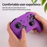 Poignée de jeu avec housse de protection en silicone couleur unie pour Nintendo Switch Pro