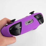 Poignée de jeu avec housse de protection en silicone couleur unie pour Nintendo Switch Pro