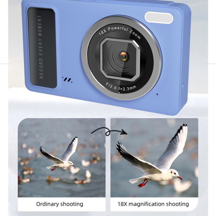 Caméra DC15 2,4 pouces zoom numérique 18X vidéo HD 4K prise de vue 64MP