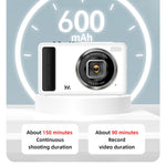 Caméra DC15 2,4 pouces zoom numérique 18X vidéo HD 4K prise de vue 64MP