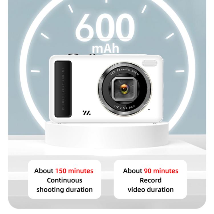 Caméra DC15 2,4 pouces zoom numérique 18X vidéo HD 4K prise de vue 64MP