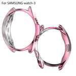 Étui de protection en TPU demi-coque creuse galvanisé, pour Samsung Galaxy Watch 3 41 mm, pour Samsung Galaxy Watch 3 45 mm