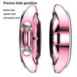 Étui de protection en TPU demi-coque creuse galvanisé, pour Samsung Galaxy Watch 3 41 mm, pour Samsung Galaxy Watch 3 45 mm