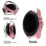 Étui de protection en TPU demi-coque creuse galvanisé, pour Samsung Galaxy Watch 3 41 mm, pour Samsung Galaxy Watch 3 45 mm
