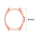 Étui de protection en TPU demi-coque creuse galvanisé, pour Samsung Galaxy Watch 3 41 mm, pour Samsung Galaxy Watch 3 45 mm