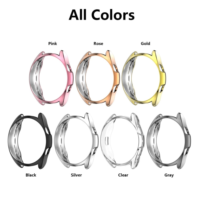 Étui de protection en TPU demi-coque creuse galvanisé, pour Samsung Galaxy Watch 3 41 mm, pour Samsung Galaxy Watch 3 45 mm