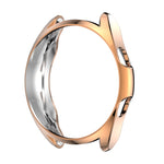 Étui de protection en TPU demi-coque creuse galvanisé, pour Samsung Galaxy Watch 3 41 mm, pour Samsung Galaxy Watch 3 45 mm