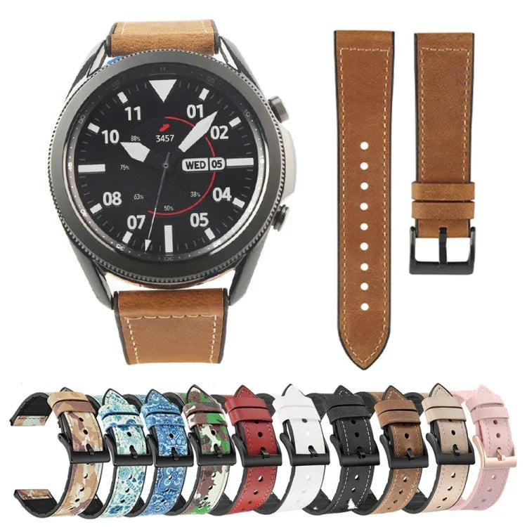 Bracelet de remplacement en TPU et cuir, pour Samsung Galaxy Watch 3 41 mm, pour Samsung Galaxy Watch 3 45 mm