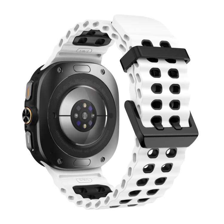 Bracelet en silicone bicolore Kalebol Ocean, pour Samsung Galaxy Watch Ultra 47mm / Ultra 2025
