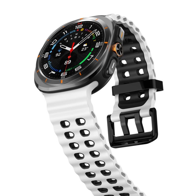Bracelet en silicone bicolore Kalebol Ocean, pour Samsung Galaxy Watch Ultra 47mm / Ultra 2025