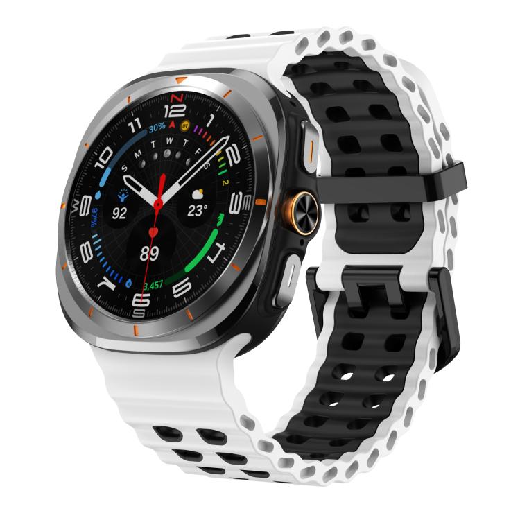 Bracelet en silicone bicolore Kalebol Ocean, pour Samsung Galaxy Watch Ultra 47mm / Ultra 2025