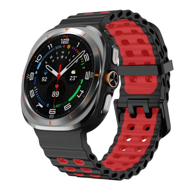 Bracelet en silicone bicolore Kalebol Ocean, pour Samsung Galaxy Watch Ultra 47mm / Ultra 2025