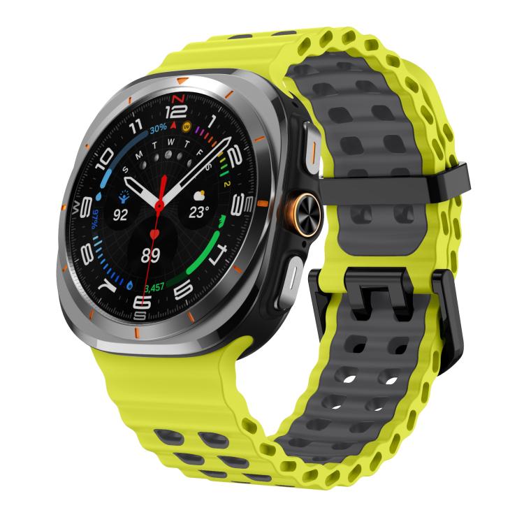 Bracelet en silicone bicolore Kalebol Ocean, pour Samsung Galaxy Watch Ultra 47mm / Ultra 2025