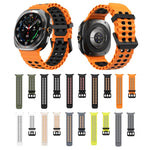 Bracelet en silicone bicolore Kalebol Ocean, pour Samsung Galaxy Watch Ultra 47mm / Ultra 2025