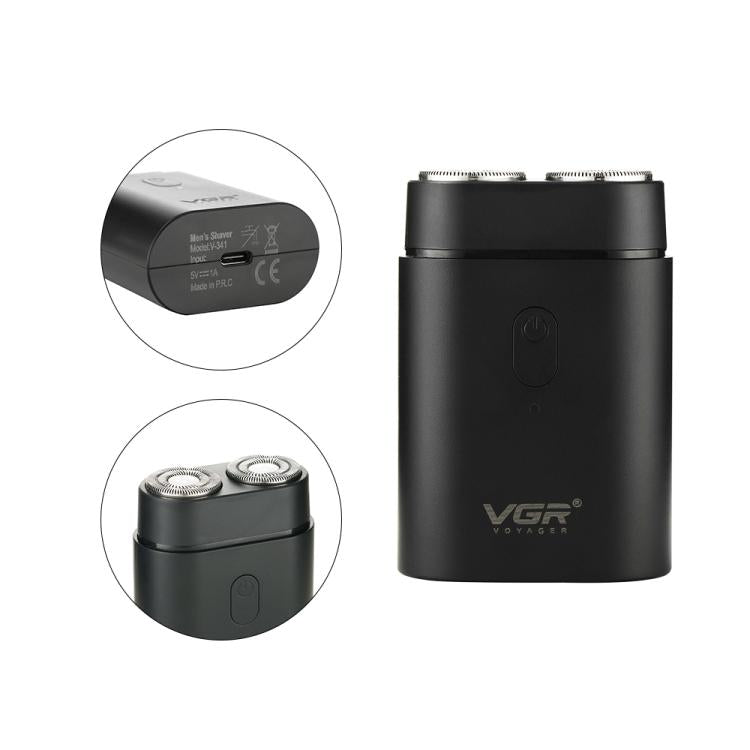 Rasoir électrique portable VGR V-341 à 2 têtes rotatives, V-341