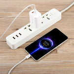 Chargeur rapide AR-PD12 65W QC3.0 USB et USB-C / Type-C PD, prise US, prise US