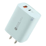 Chargeur rapide AR-PD12 65W QC3.0 USB et USB-C / Type-C PD, prise US, prise US