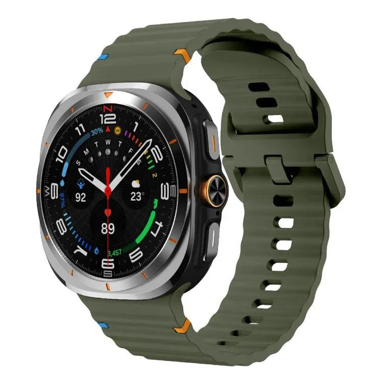 Kalebol Wave Stitching Silicone Strap, For Samsung Galaxy Watch Ultra 47mm / Ultra 2025