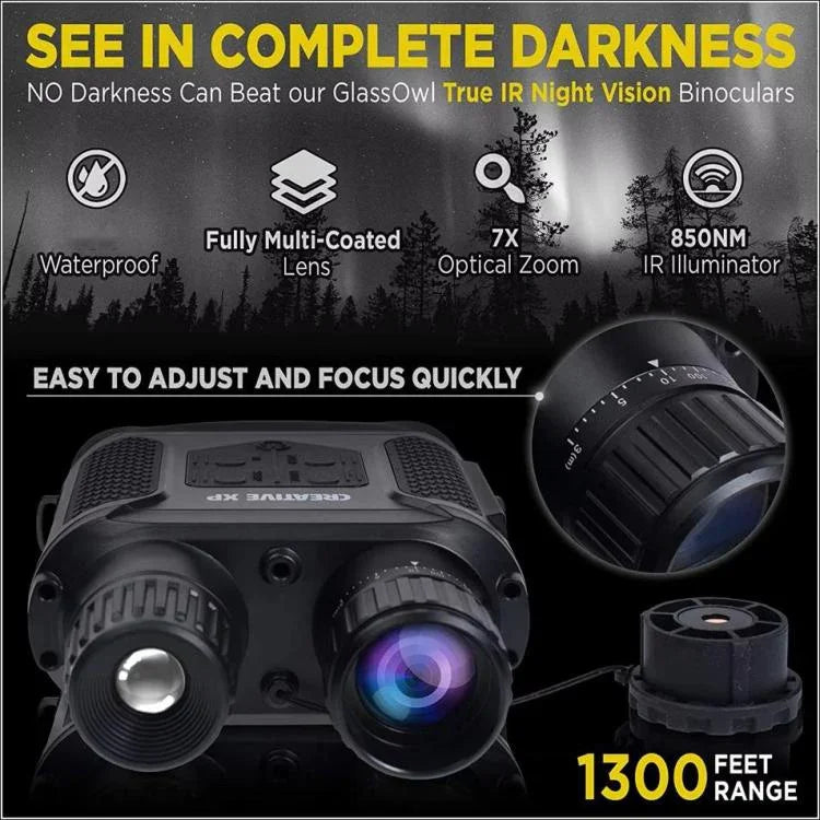 Appareil de vision nocturne numérique binoculaire avec écran LCD de 3 pouces NVG400PRO