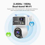 كاميرا قبة PTZ متعددة العدسات فائقة الزاوية بدقة 8 ميجابكسل SriHome SH055B، SH055B