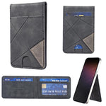 Prismatic Leather Vertical Magnetic Wallet Card Bag Case