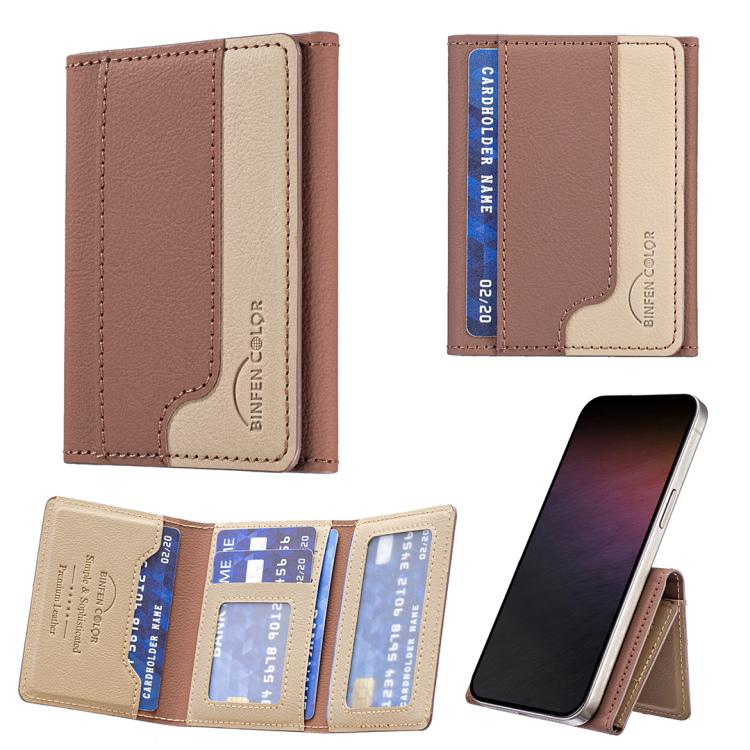 Étui portefeuille magnétique horizontal en cuir, assorti aux couleurs