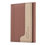 Étui portefeuille magnétique horizontal en cuir, assorti aux couleurs