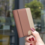 Étui portefeuille magnétique horizontal en cuir, assorti aux couleurs