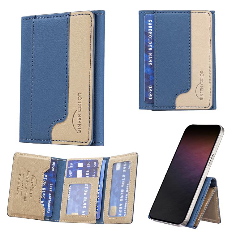 Étui portefeuille magnétique horizontal en cuir, assorti aux couleurs