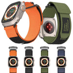 Bracelet Kalebol Simple en nylon à deux sections, pour Apple Watch 46 mm / 49 mm / 45 mm / 44 mm, pour Apple Watch 42 mm / 41 mm / 40 mm / 38 mm