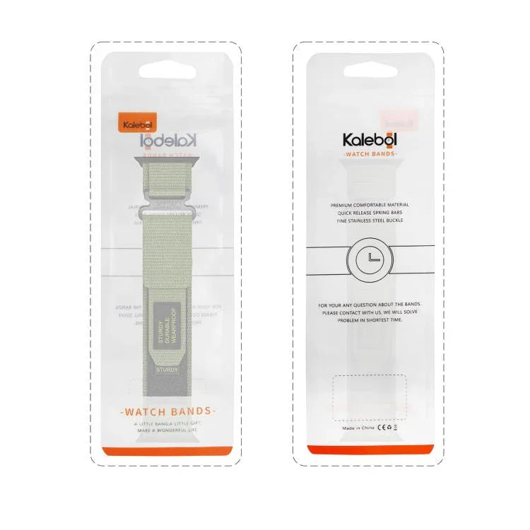 Bracelet Kalebol Simple en nylon à deux sections, pour Apple Watch 46 mm / 49 mm / 45 mm / 44 mm, pour Apple Watch 42 mm / 41 mm / 40 mm / 38 mm