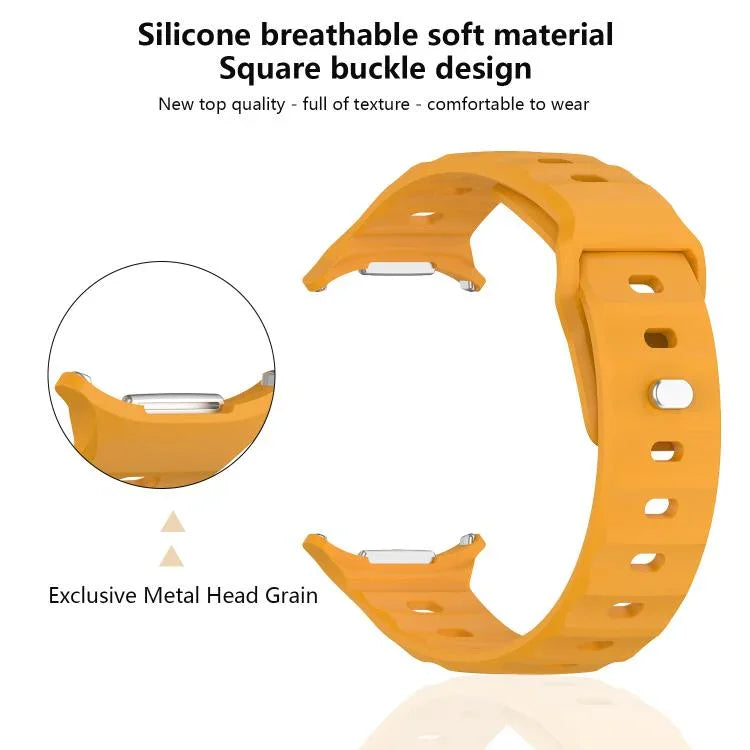 Bracelet de montre en silicone à boucle carrée Kalebol, pour Samsung Galaxy Watch Ultra 47 mm / Ultra 2025
